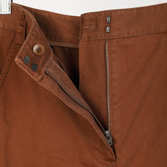 Tibi Cococa Brown Organic Cotton Twill Maxi Aline Skirt - Picture 8 of 11